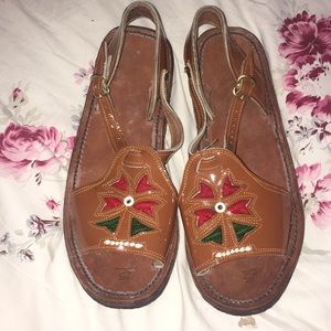 Leather Mexican huarache sandals